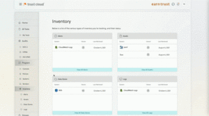 GIF of smart inventory management in trust cloud